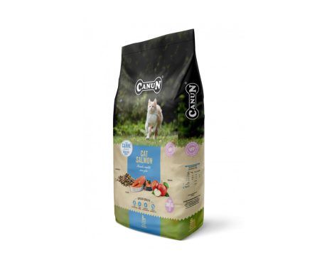 Canun Gatos Salmón SIN CEREALES : Alimento Hipoalergénico Premium para Gatos  - 8KG
