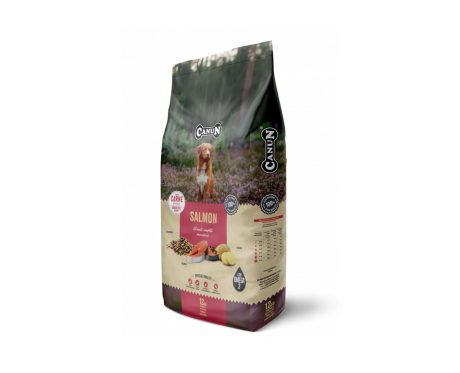 Canun Fresh Dog Salmón SIN CEREALES : Alimento Hipoalergénico Premium para Perros Adultos de Razas Medianas y Grandes- 12KG